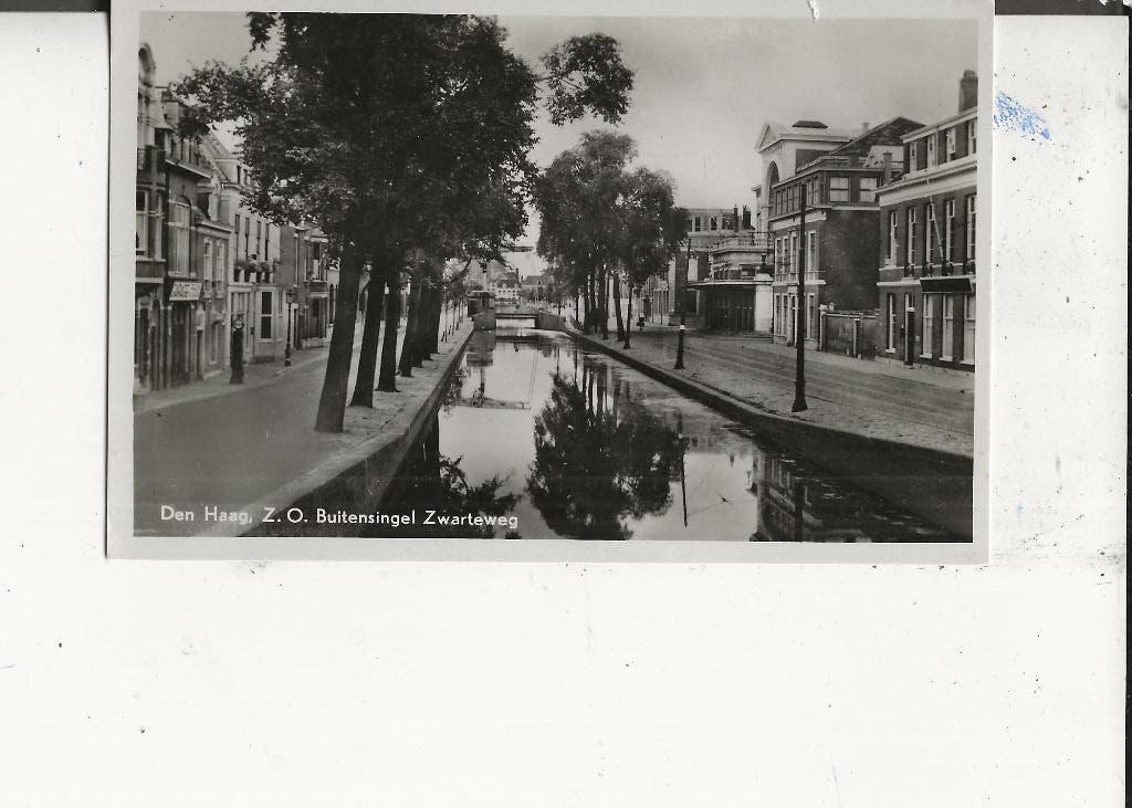 Den Haag Zwarteweg Z.O. Buitensingel  J v d Hoek, Ophalen of Verzenden, 1940 tot 1960, Ongelopen, Zuid-Holland