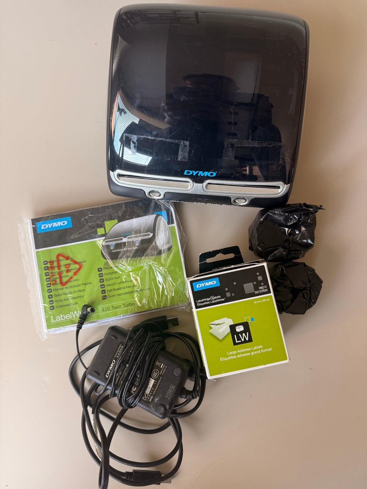 Dymo LabelWriter 450 Twin Turbo labelprinter, Zwart-en-wit printen, Gebruikt, Printer, Ophalen of Verzenden