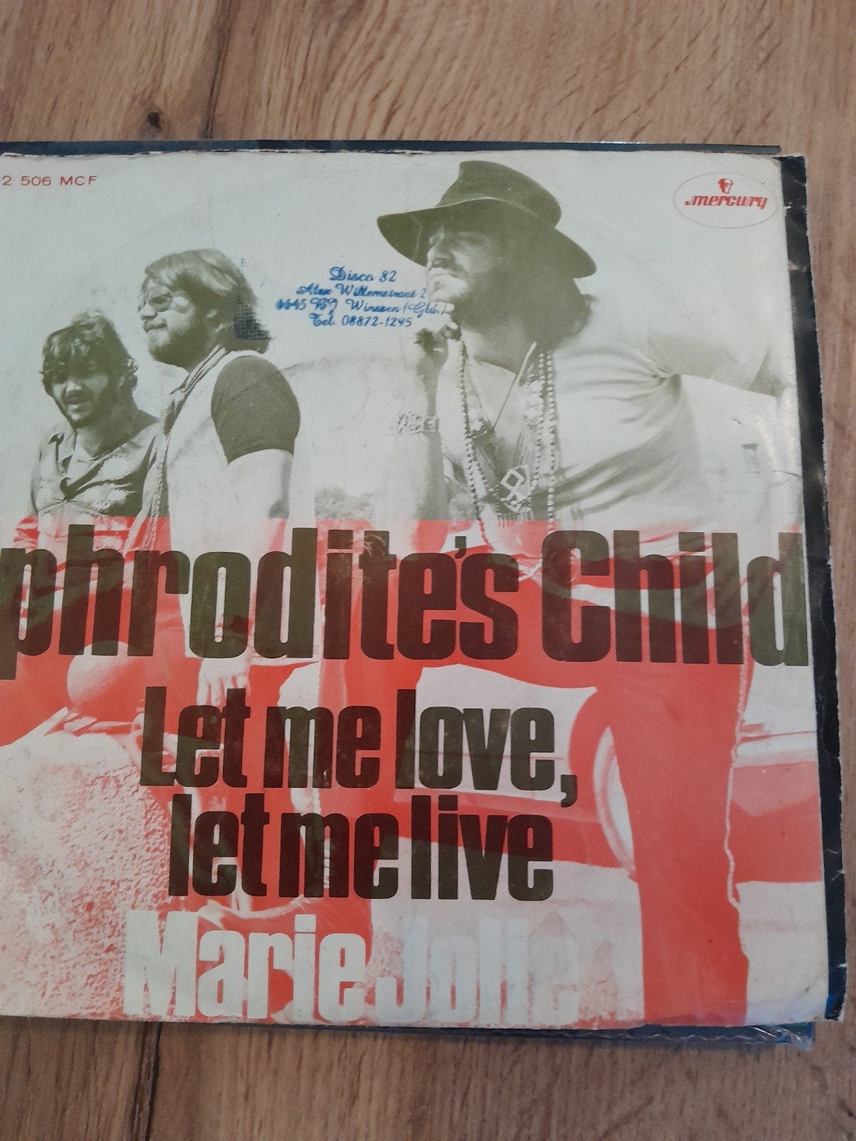 aphrodite, s child 7inch let me love let me live, Cd's en Dvd's, Ophalen of Verzenden, Zo goed als nieuw, Pop