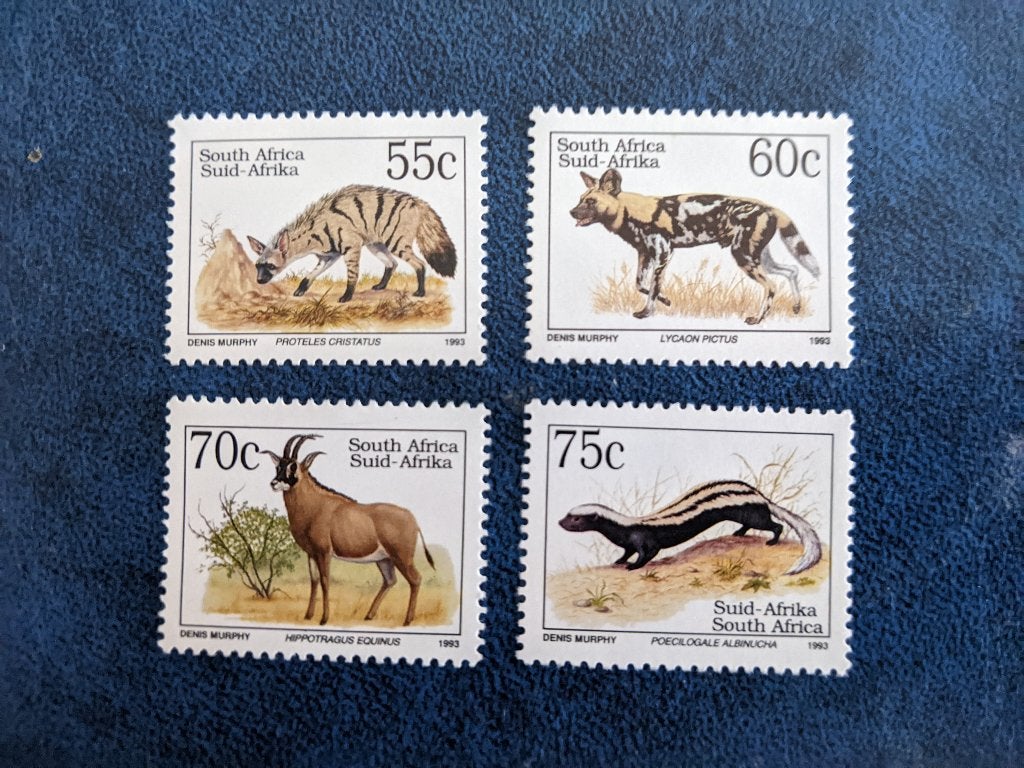 ZUID AFRIKA 1993 set (4) DIEREN, Ophalen of Verzenden, Postfris, Dier of Natuur