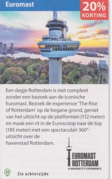 Euromast 20% kortingsbon *, Drie personen of meer, Kortingsbon, Overige typen