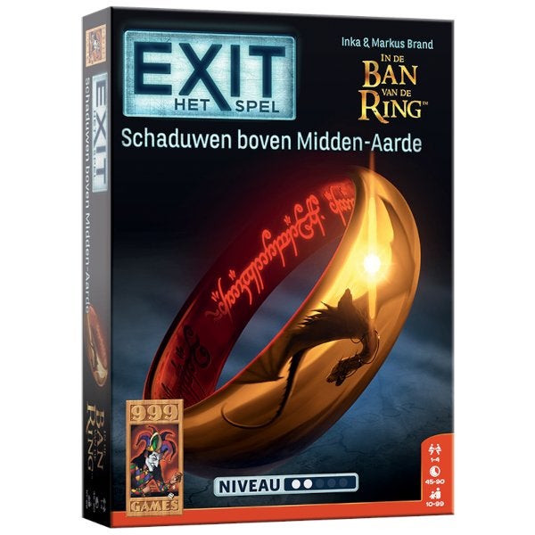 EXIT Schaduwen Boven Midden-Aarde 999 Games Kaartspel Nieuw, 999 Games, Nieuw, Ophalen of Verzenden, Vijf spelers of meer