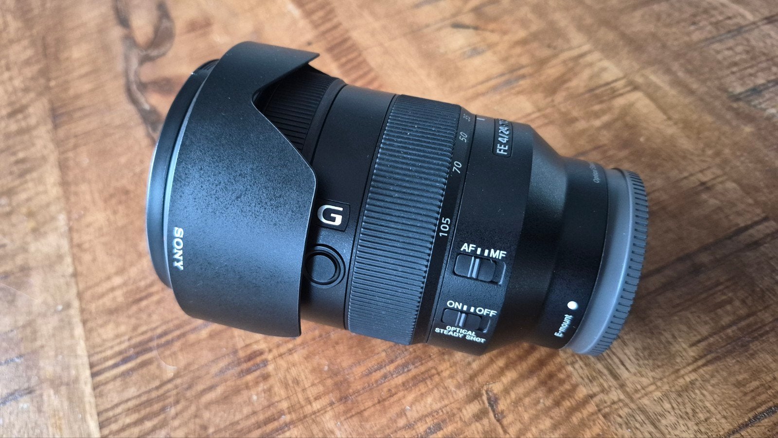 Sony FE 24-105mm F4 G OSS Lens - Nieuwstaat!, Sony E-mount, Sony, Zonnekap, Ophalen of Verzenden