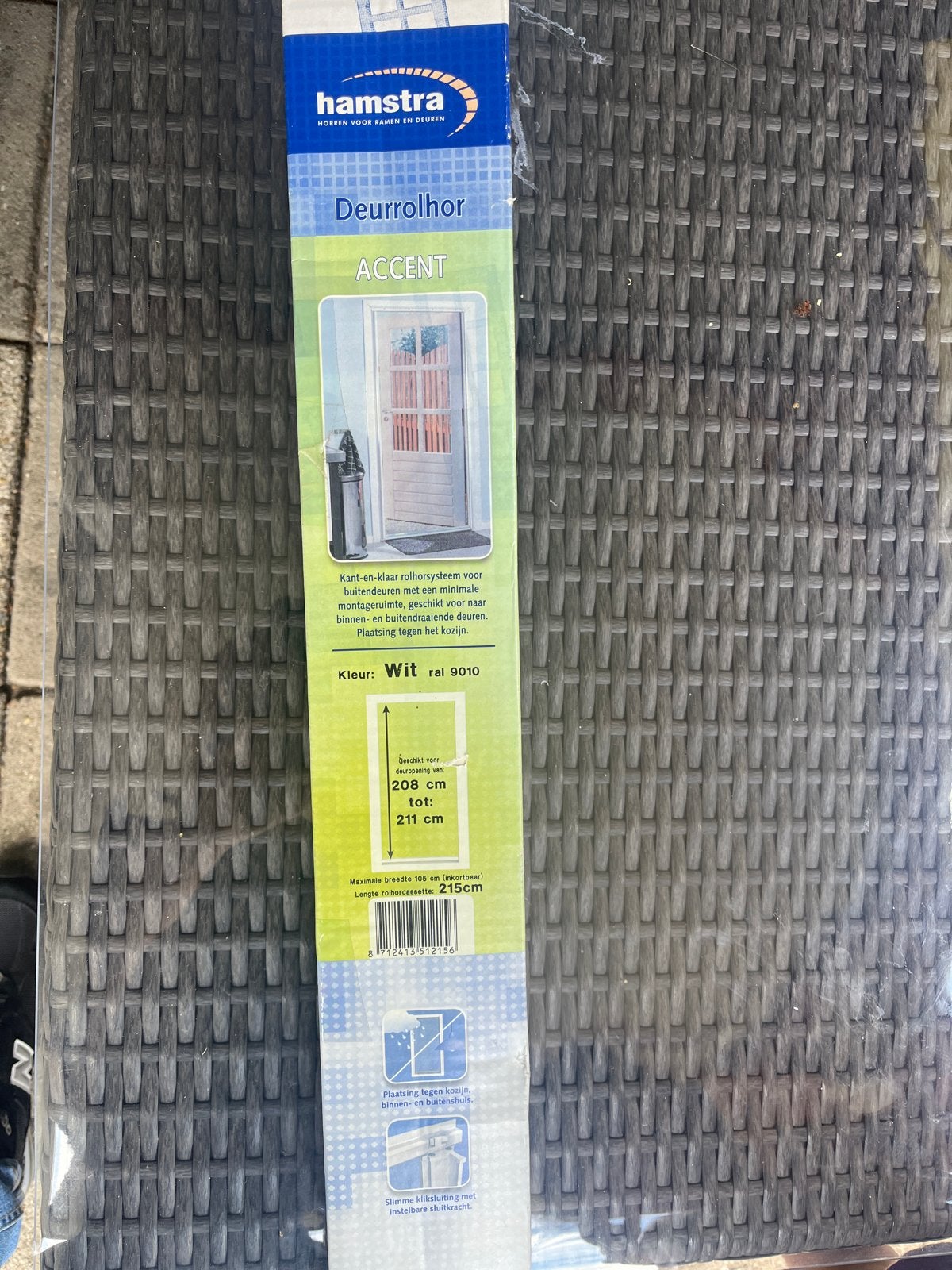 Hamstra Deurrolhor Accent Wit - Nieuw in verpakking, 80 tot 100 cm, Hordeur, Nieuw, Ophalen of Verzenden