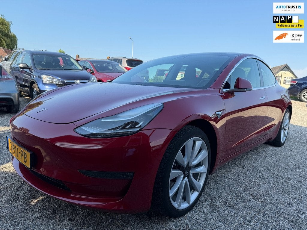 Tesla Model 3 Long Range AWD 75 kWh FSD VolOptie Garantie Ze, Auto's, Tesla, Automaat, 84 €/maand, Stoelverwarming, Hatchback