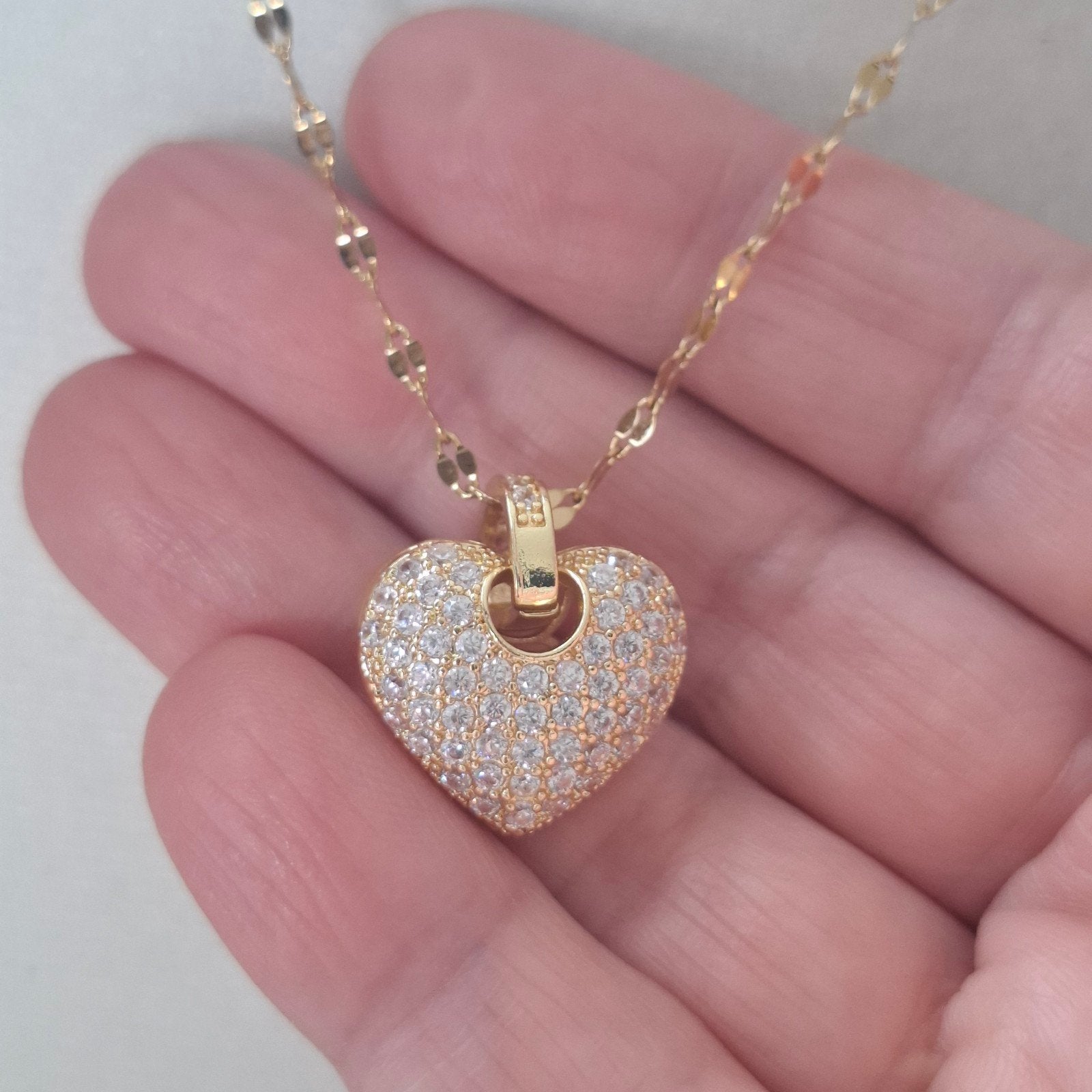 Stainless steel ketting met hanger, Nieuw, Ophalen of Verzenden, Goud, Overige materialen