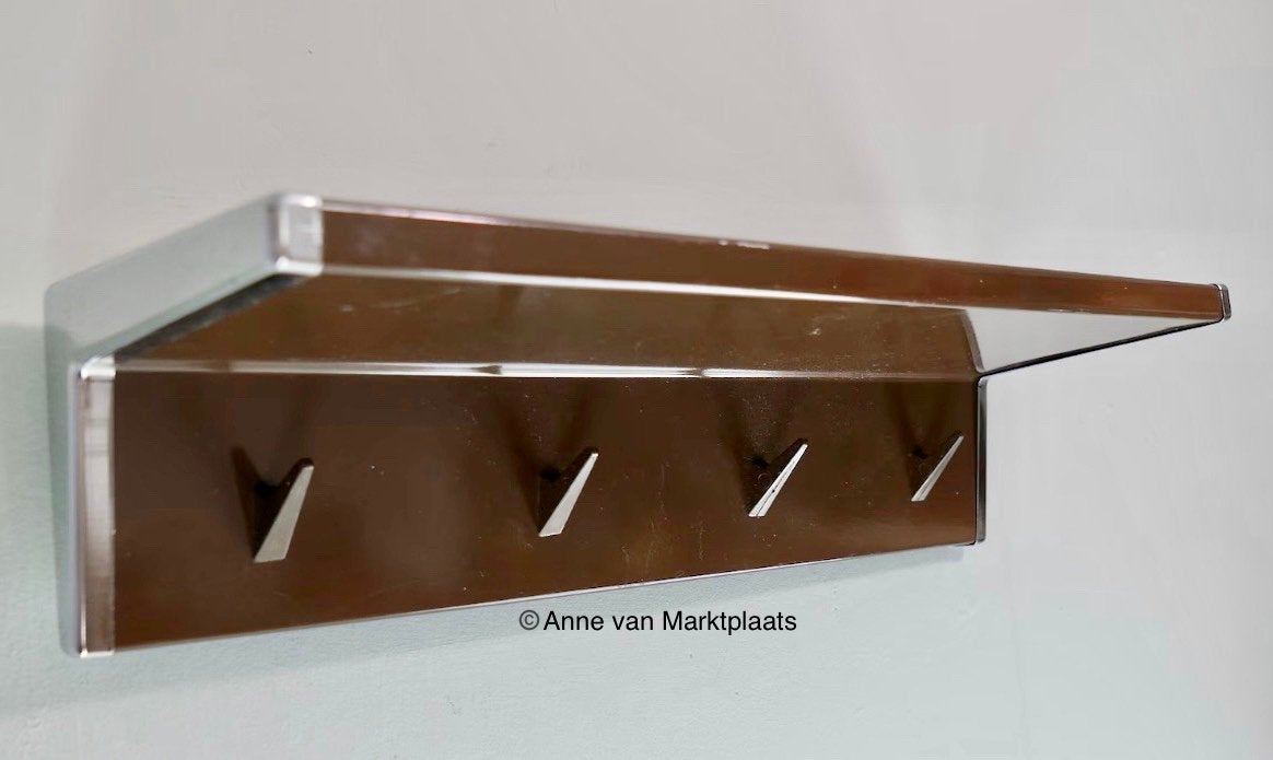 Vintage handdoeken rekje met 4 haken gemaakt door Brabantia, Ophalen of Verzenden, Gebruikt