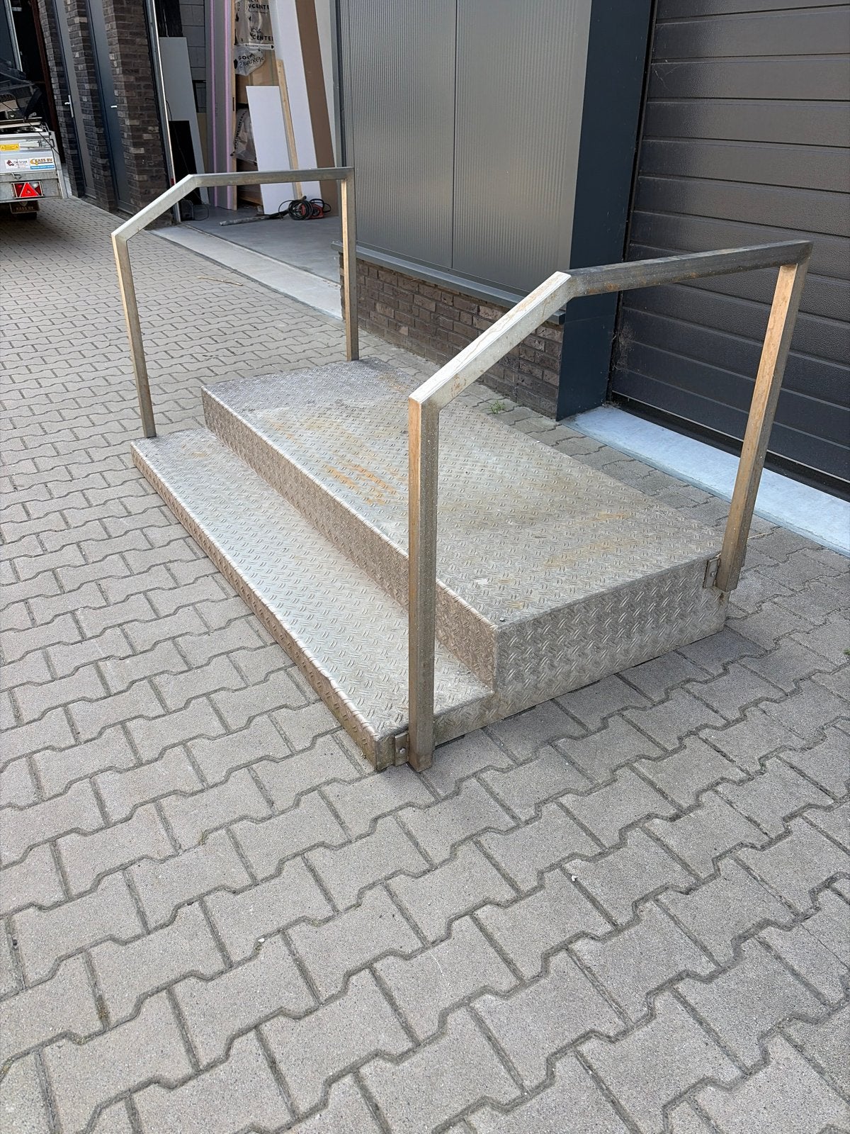 Robuuste metalen trap met leuning 1100x2000x260, Ophalen, Gebruikt, Trap, Minder dan 2 meter