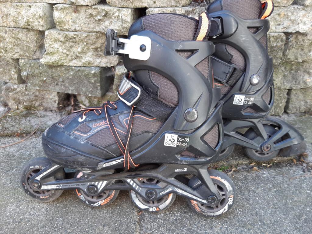 Oxelo inline skates verstelbaar maat 35-38, Ophalen of Verzenden, Gebruikt, Overige typen, Overige merken