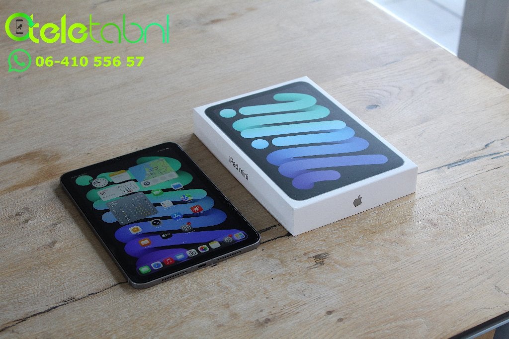 Apple iPad Mini (A17 Pro) - 128GB - Wi-Fi + Cell - Grijs, Computers en Software, Apple iPads, Zo goed als nieuw, Apple iPad Mini