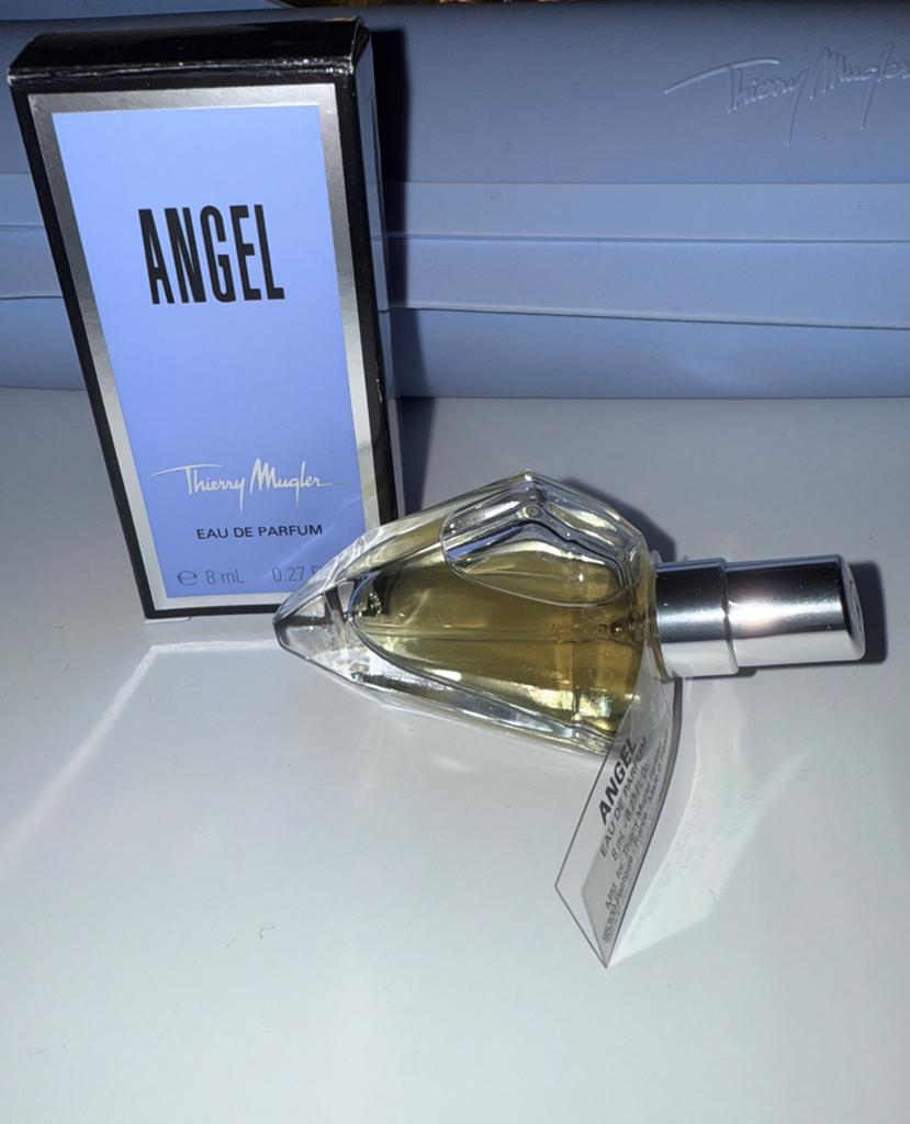 Angel liggend vapo 8 ml eau de parfum Mugler zeldzaam, Ophalen of Verzenden, Nieuw, Miniatuur, Gevuld