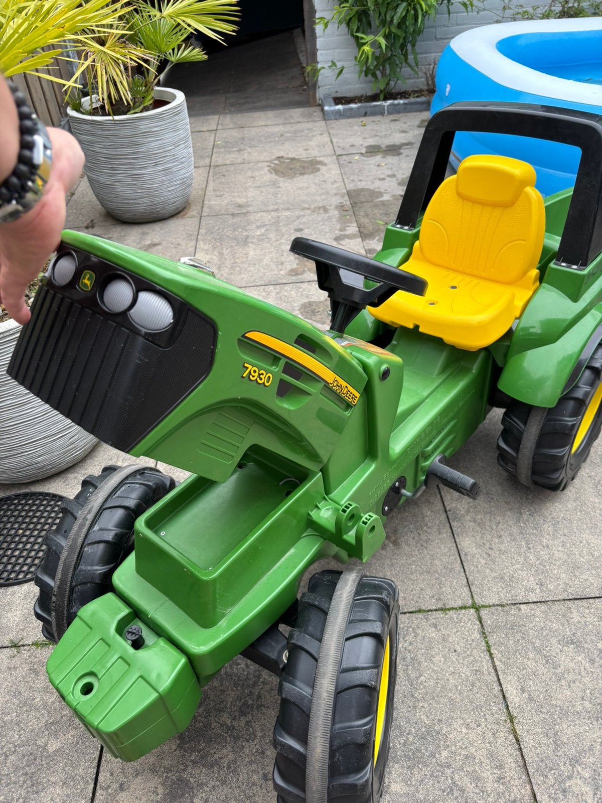 John Deere tractor, Ophalen, Zo goed als nieuw