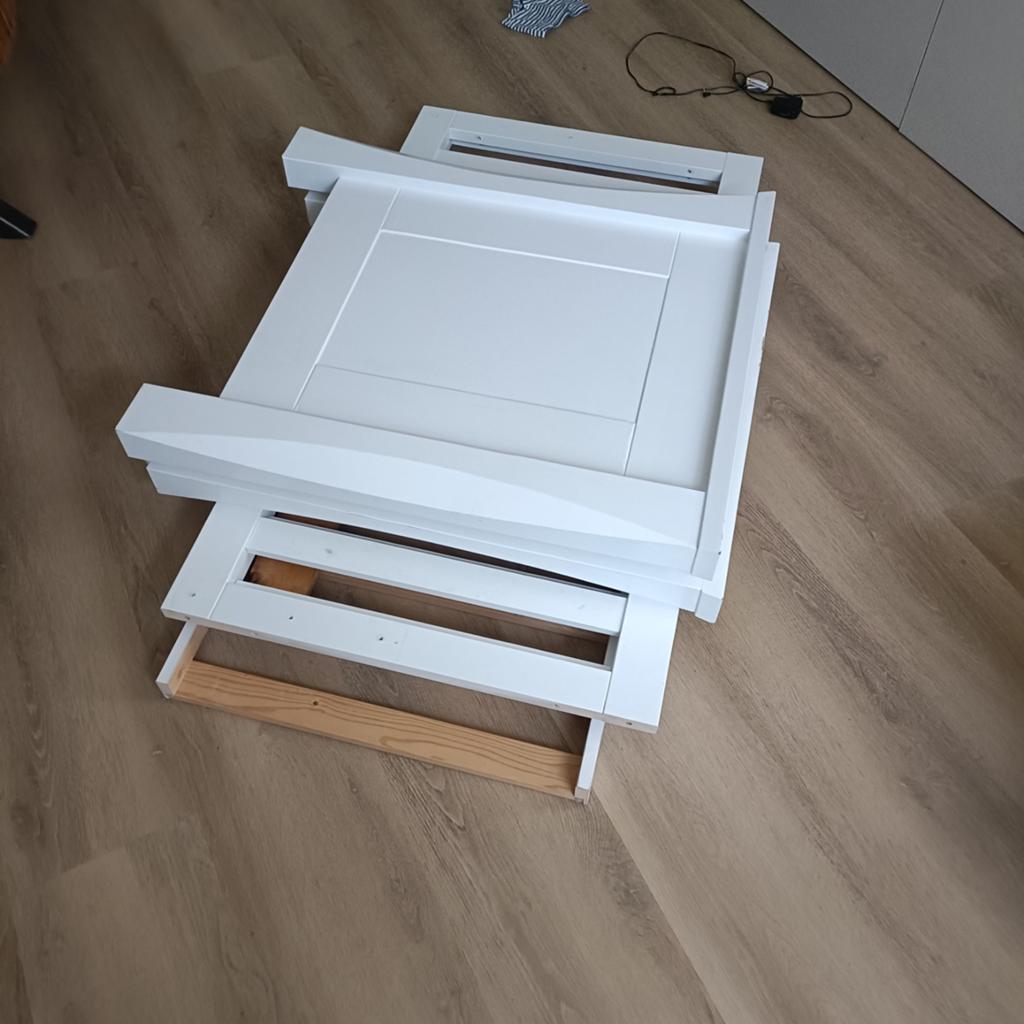 Witte box verstelbaar in meerdere hoogtes, Kinderen en Baby's, Boxen, Gebruikt, Rechthoekig, In hoogte verstelbaar, Ophalen