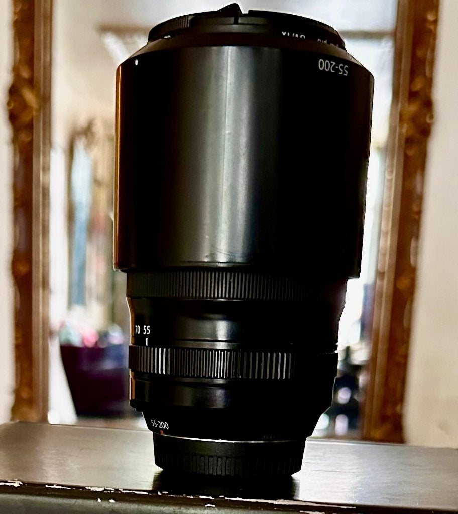 Fuji 55-200 lens met Digital pro Rodenstock UV/1x filter., Ophalen, Zo goed als nieuw, Telelens, Zoom