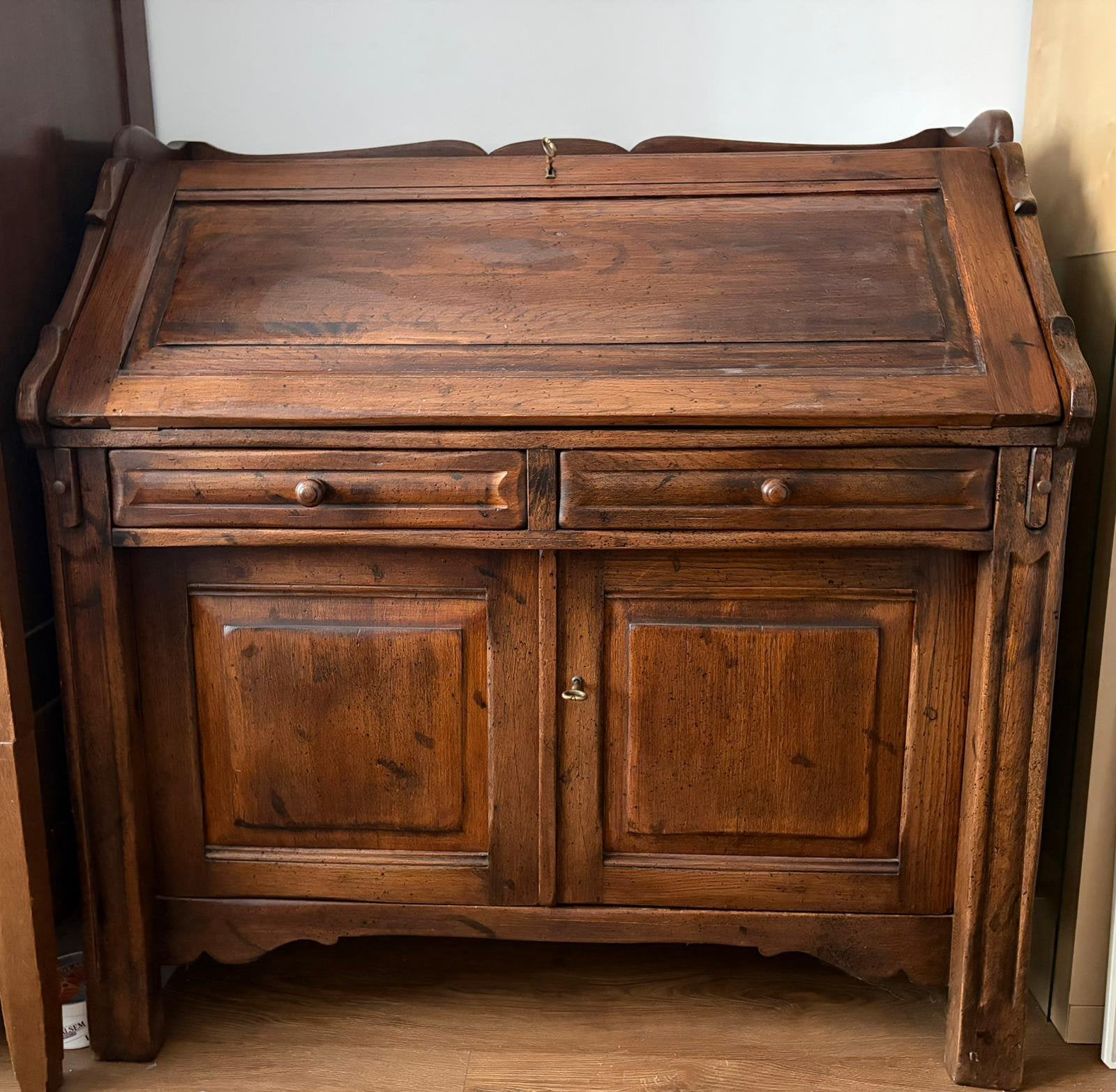 Antiek houten secretaire, Ophalen, Zo goed als nieuw