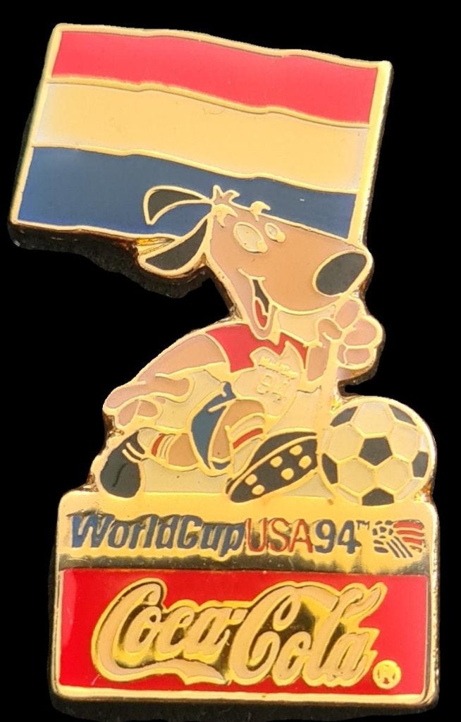 Coca Cola USA94 pin met NL vlag, Verzenden, Nieuw, Sport, Speldje of Pin