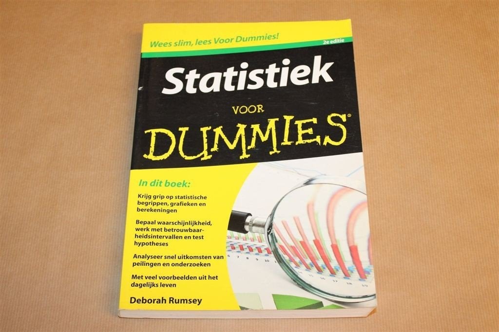 Statistiek voor Dummies — Praktische Hulp en Uitleg, Ophalen of Verzenden, Alpha, Gelezen, HBO