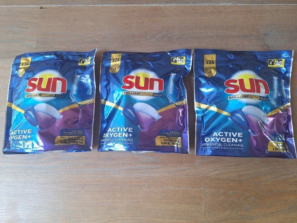 Sun Vaatwastabletten - 3 pakken!, Ophalen of Verzenden, Nieuw, Minder dan 85 cm