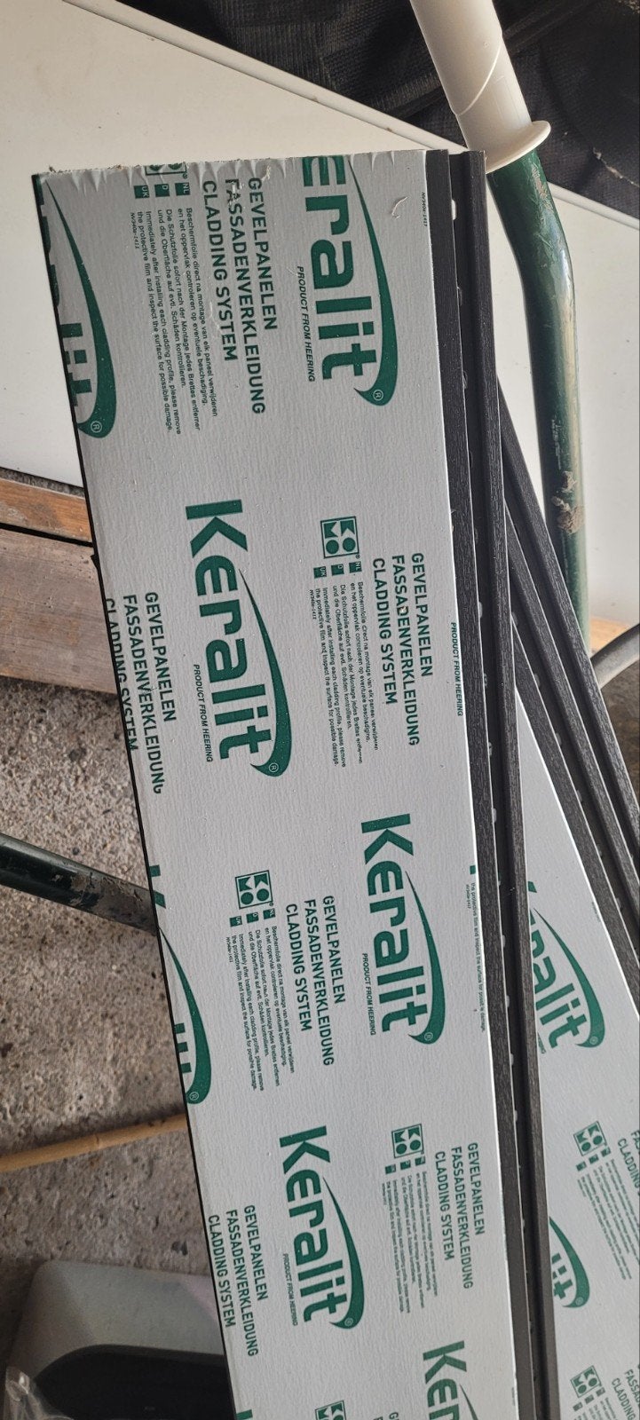 Keralit 190mm antraciet RAL 7016 reststukken, Ophalen, Nieuw