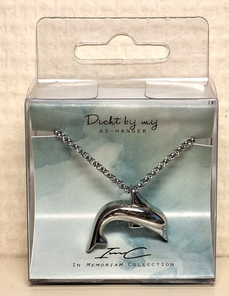 ketting hanger Dolfijn - staal, Ophalen of Verzenden, Nieuw, Zilver, Overige materialen