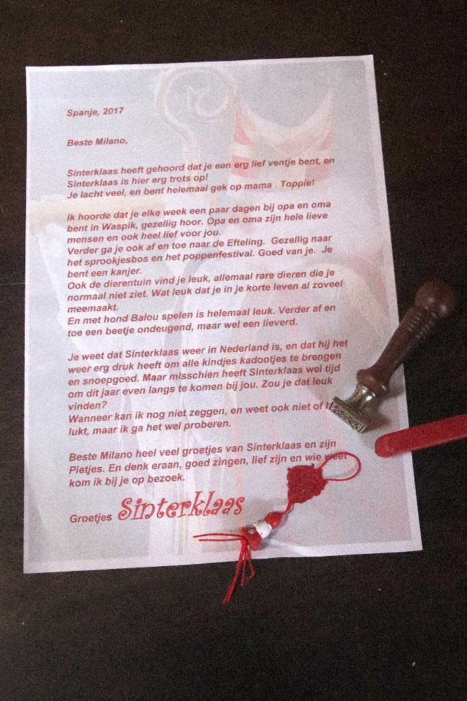 Persoonlijke brief van Sinterklaas, Diversen, Verzenden, Nieuw