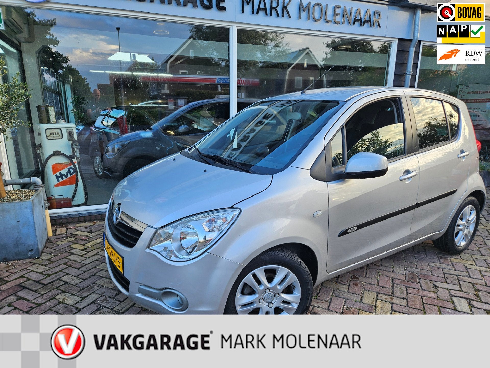 Opel Agila 1.0 Edition,lage km,airco, Auto's, Euro 5, Gebruikt, 31 €/maand, Origineel Nederlands