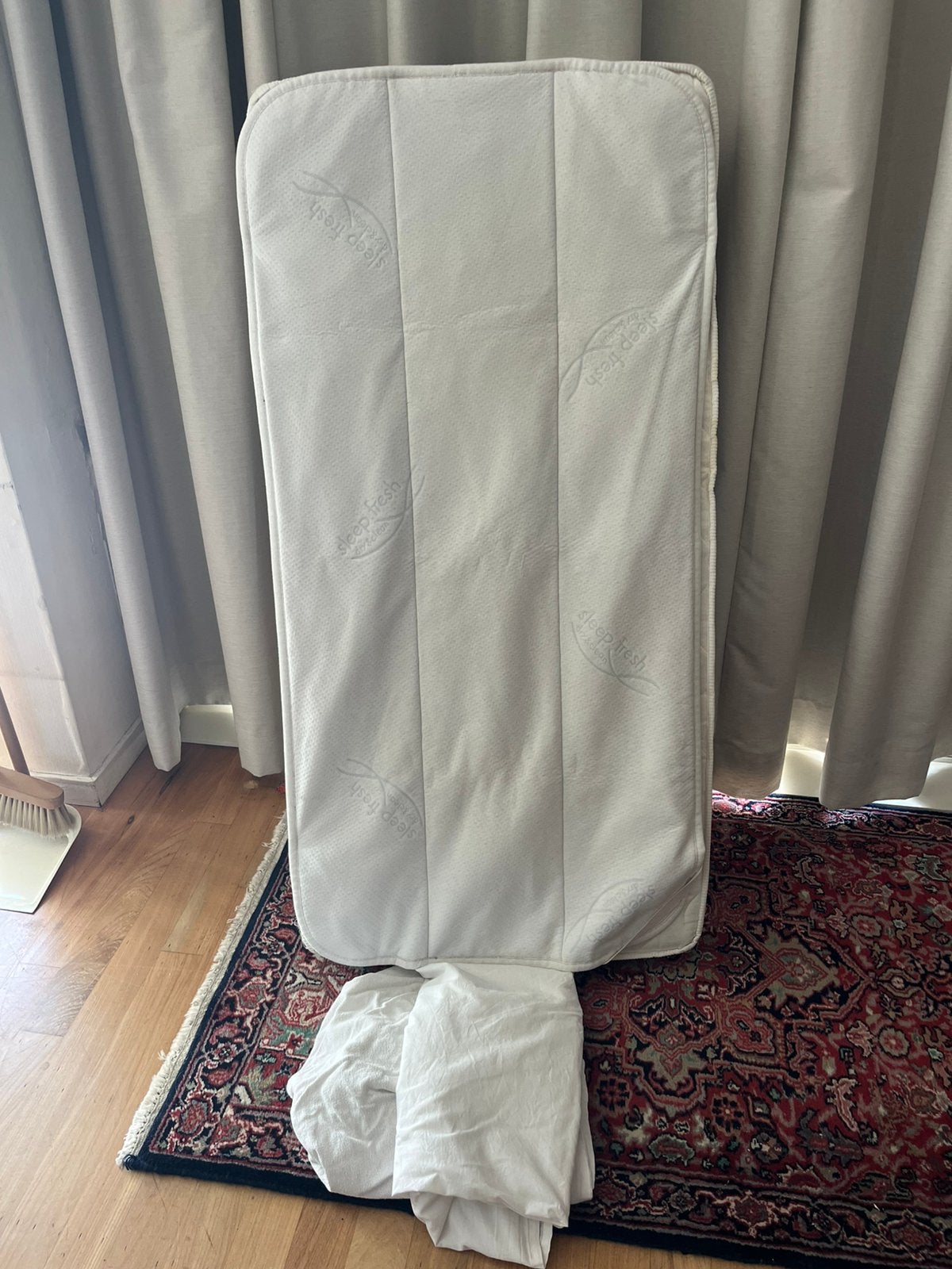 Baby / kampeerbedmatrasje 60x120, Ophalen, Zo goed als nieuw, Minder dan 140 cm, Minder dan 70 cm