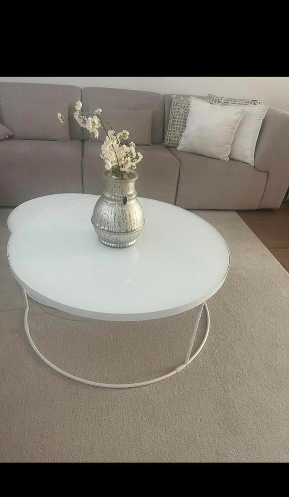 Super mooie tweedelige salontafel van het metk bodilson, Huis en Inrichting, Ophalen, 100 tot 150 cm, 50 tot 100 cm, Zo goed als nieuw