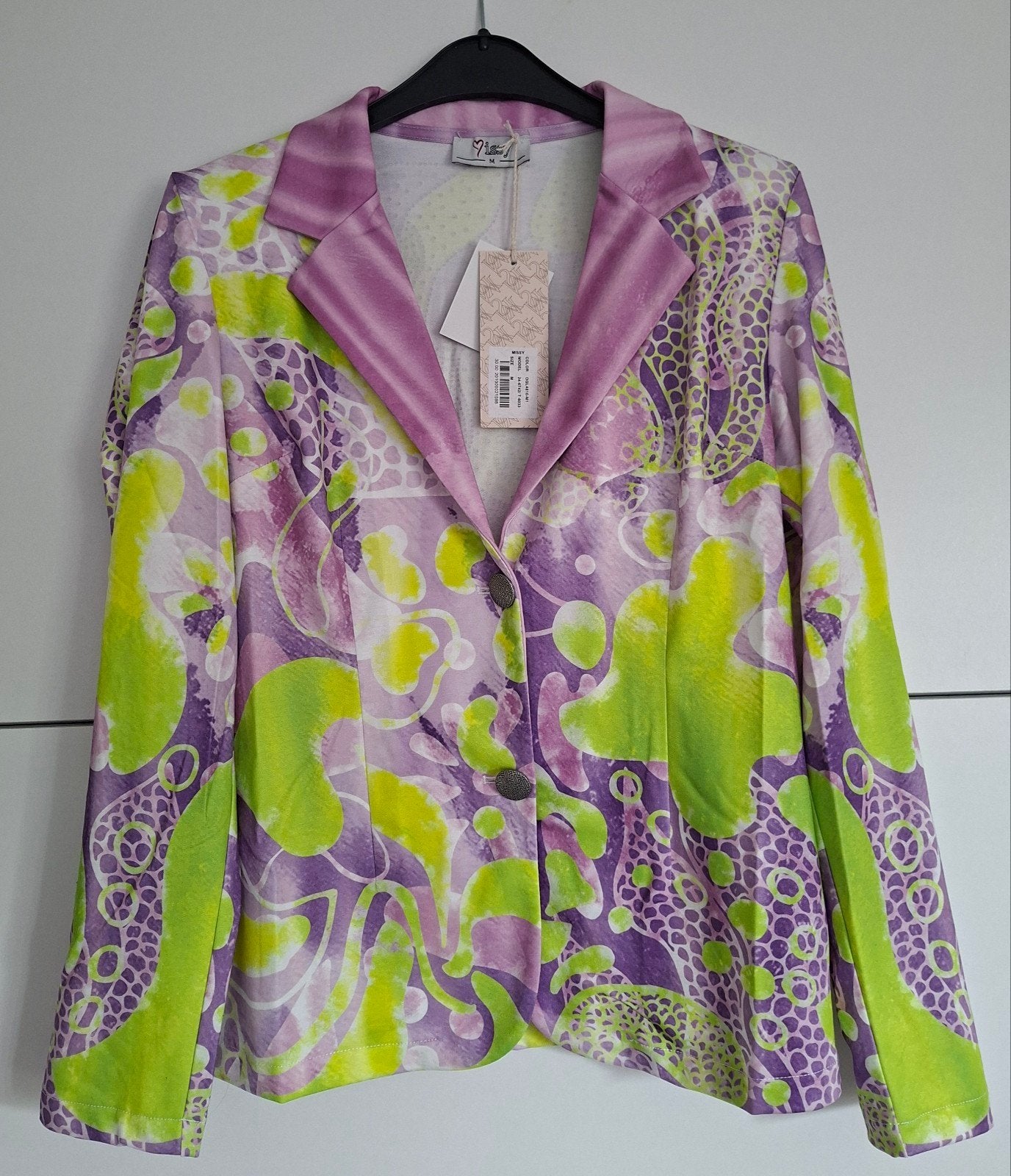 Missy Kleurrijke Blazer met Strass - Maat M, Maat 38/40 (M), Meerkleurig, Nieuw, Missy