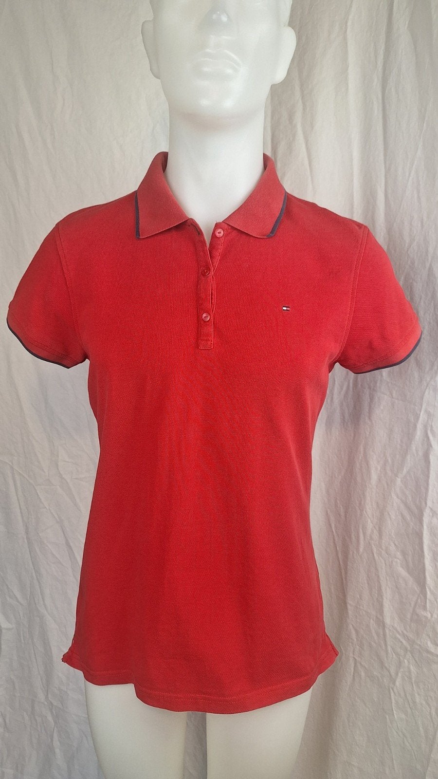 Goeie staat - Vintage rode Tommy Hilfiger polo - Maat XL, Tommy Hilfiger, Maat 56/58 (XL), Ophalen of Verzenden, Gedragen