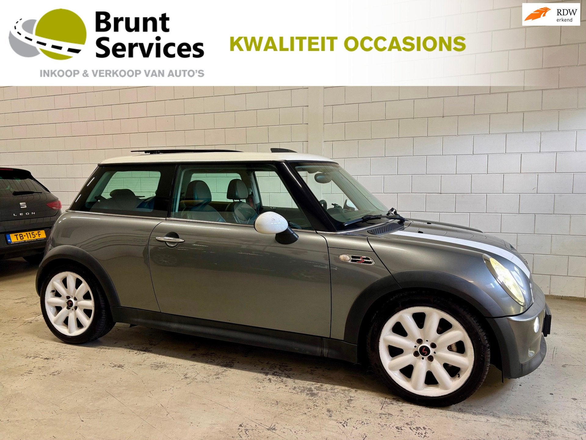 Mini 3-Deurs 1.6 Cooper S Chili Panodak|leer|Volledig onderh, Voorwielaandrijving, Gebruikt, Zwart, 4 cilinders
