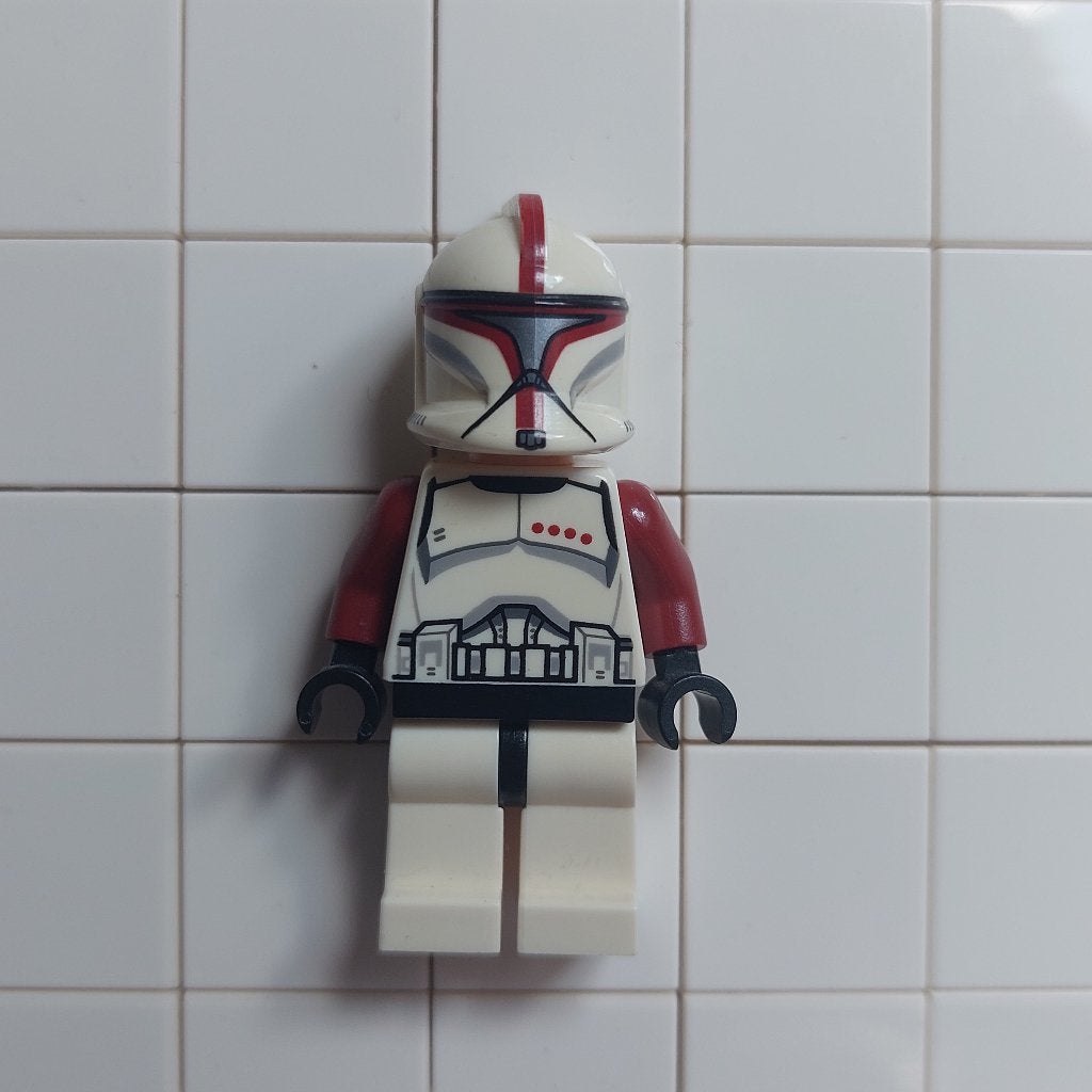 LEGO Star Wars Minifig - Clone Trooper Captain - sw0492, Ophalen of Verzenden, Zo goed als nieuw