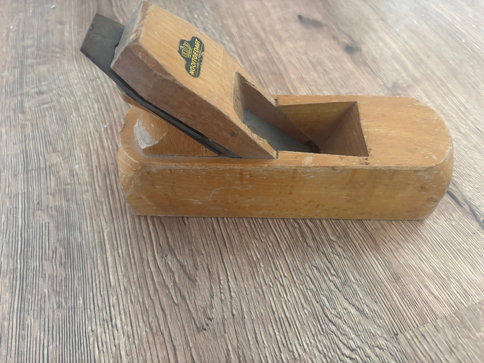 Nooitgedagt Houten Schaaf - Vintage Handgereedschap, Ophalen, Gebruikt, Overige typen, Nooitgedacht