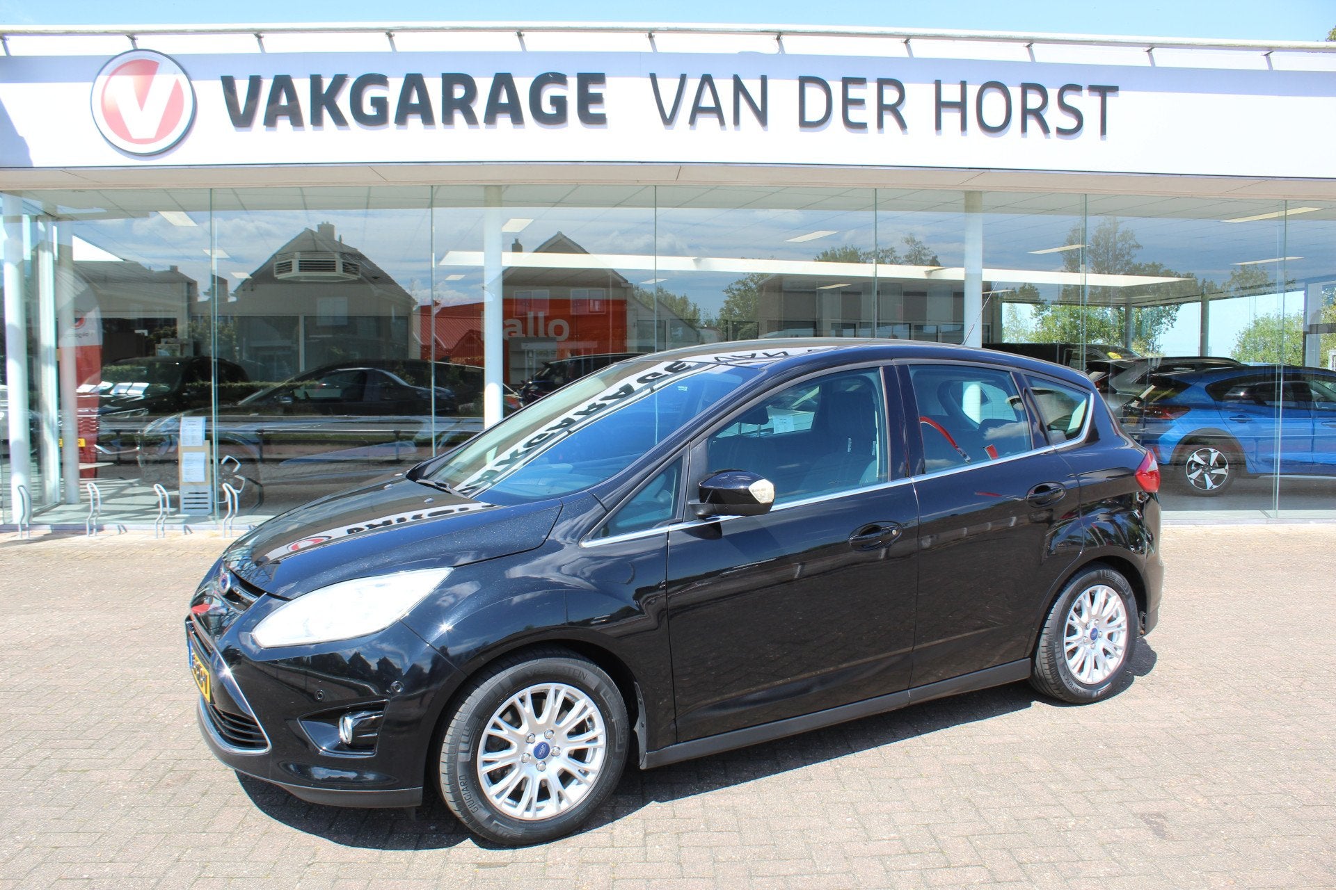 Ford C-MAX 1.6 EcoBoost Titanium , 150pk , 1500kg Trekgewich, Auto's, Ford, Stof, Gebruikt, Zwart, 4 cilinders