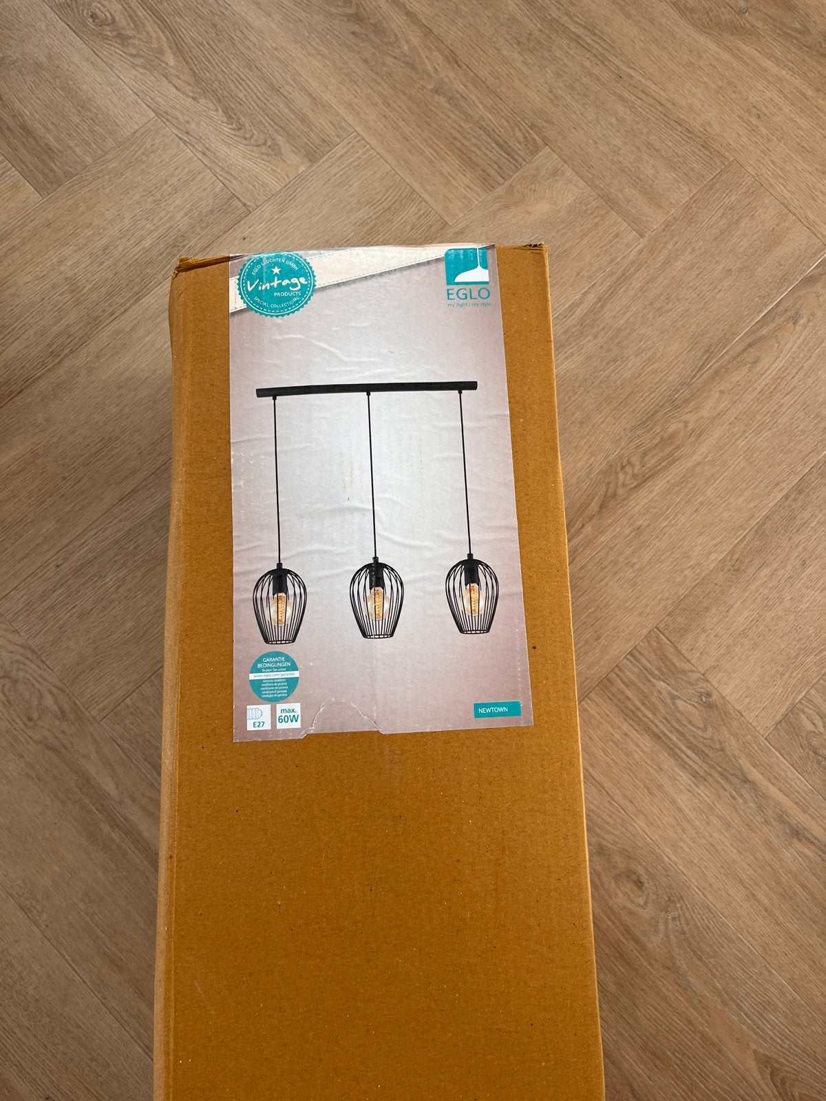 EGLO Newtown Hanglampen zwart, Ophalen of Verzenden, Nieuw, Metaal