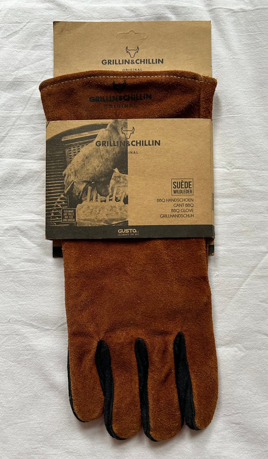 Nieuwe suède BBQ handschoen van Gusta, Ophalen of Verzenden, Nieuw, Gusta