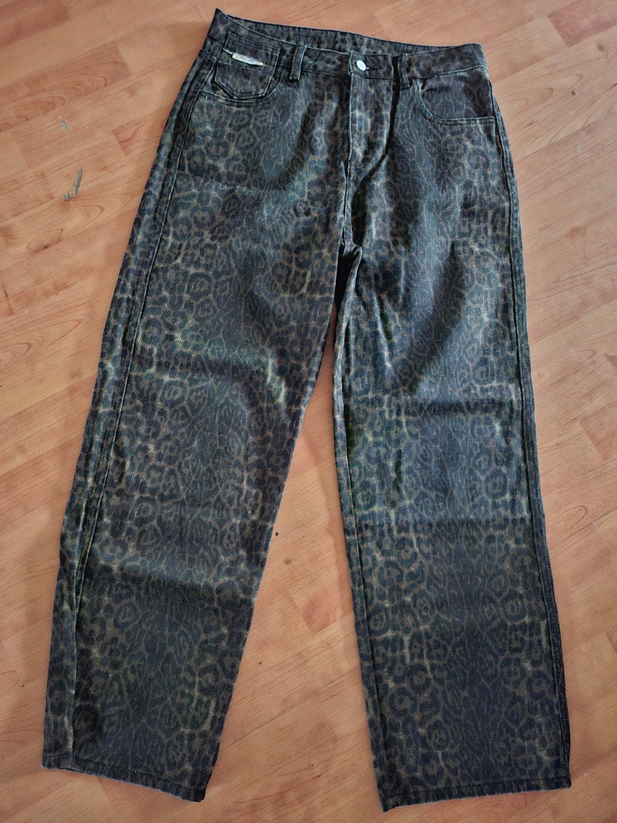 Jeans Luipaardprint Broek, Kleding | Dames, Bruin, Confident, Maat 42/44 (L), Nieuw
