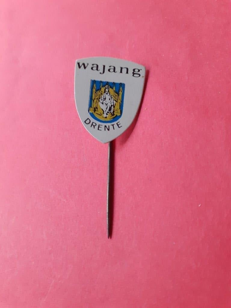 Speldje van Wajang (Drente), Verzamelen, Speldjes, Pins en Buttons, Verzenden, Zo goed als nieuw, Merk, Speldje of Pin