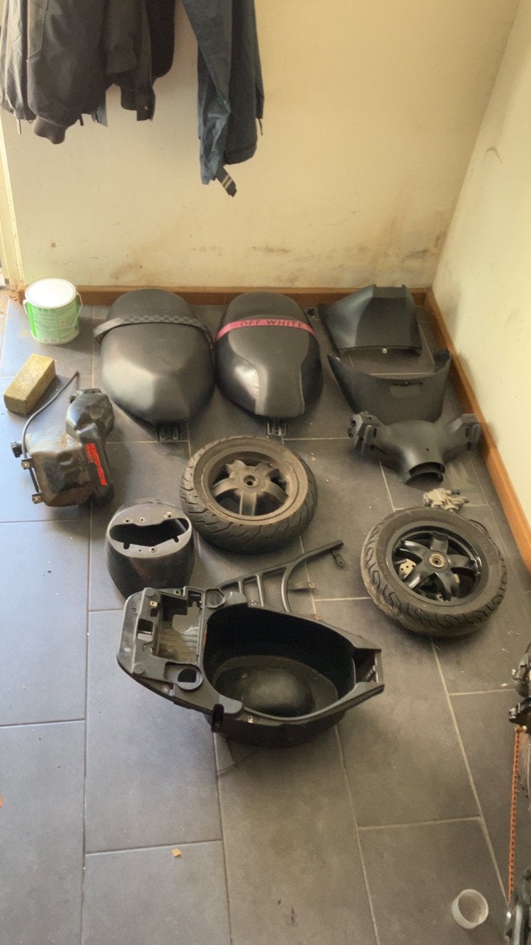 Zip onderdelen, Motoren, Ophalen