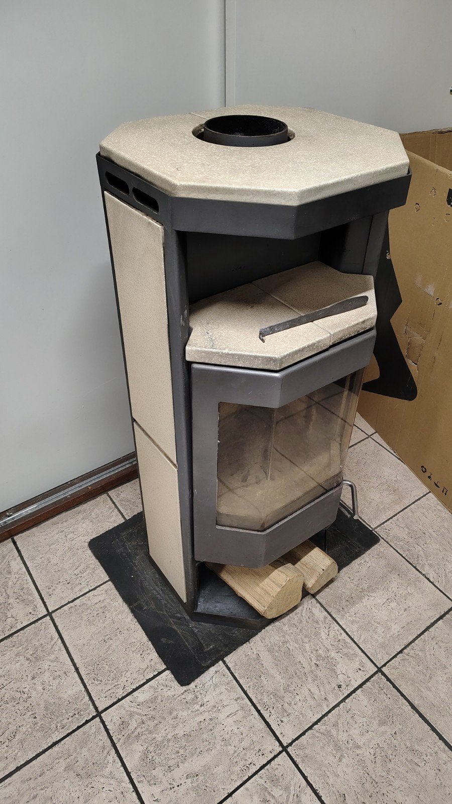 skantherm Houtkachel / Allesbrander 6kw, Ophalen, Gebruikt, Houtkachel, Vrijstaand