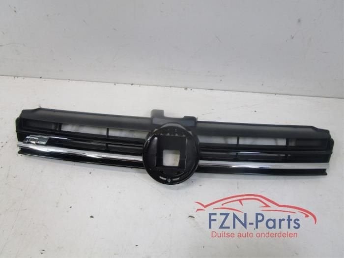 VW Golf 7 Facelift R -Line Grille Chrome Hoogglans Zwart, Ophalen of Verzenden, Gebruikt