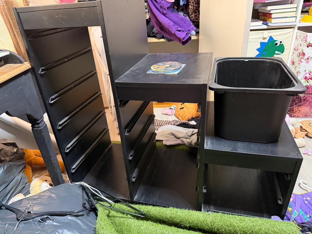 IKEA Trofast kast met 1 zwarte bak, Ophalen, Gebruikt, Kast