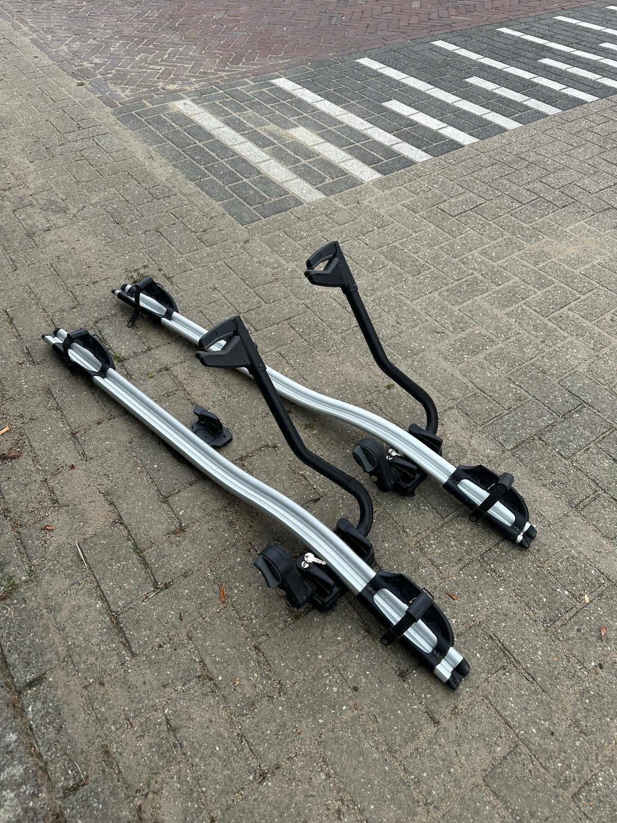 Originele BMW Dak Fietsendrager - Tourfietsendrager, Auto diversen, Fietsendragers, Ophalen, 2 fietsen, Gebruikt, Dakdrager