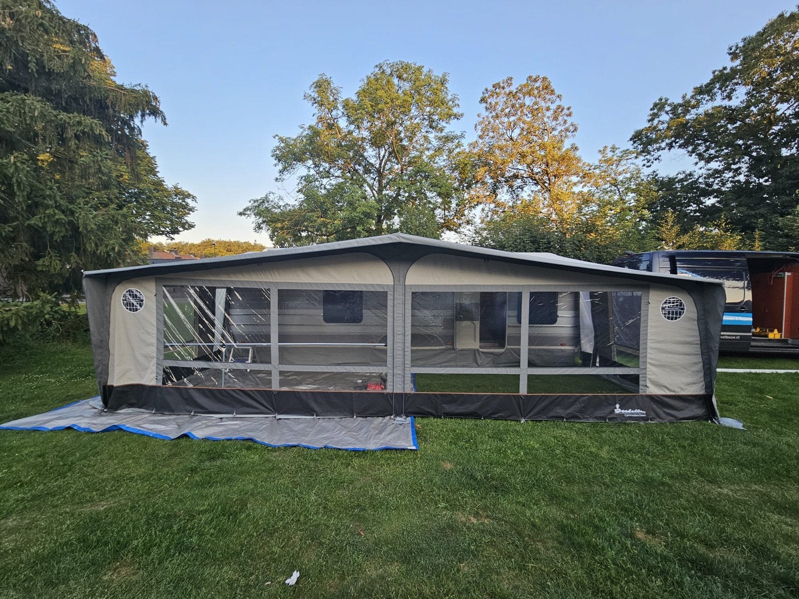 Tabbert Bellini 750 - Luxe Caravan uit 2014, Caravans en Kamperen, Vast bed, Rondzit, Tabbert, Airco
