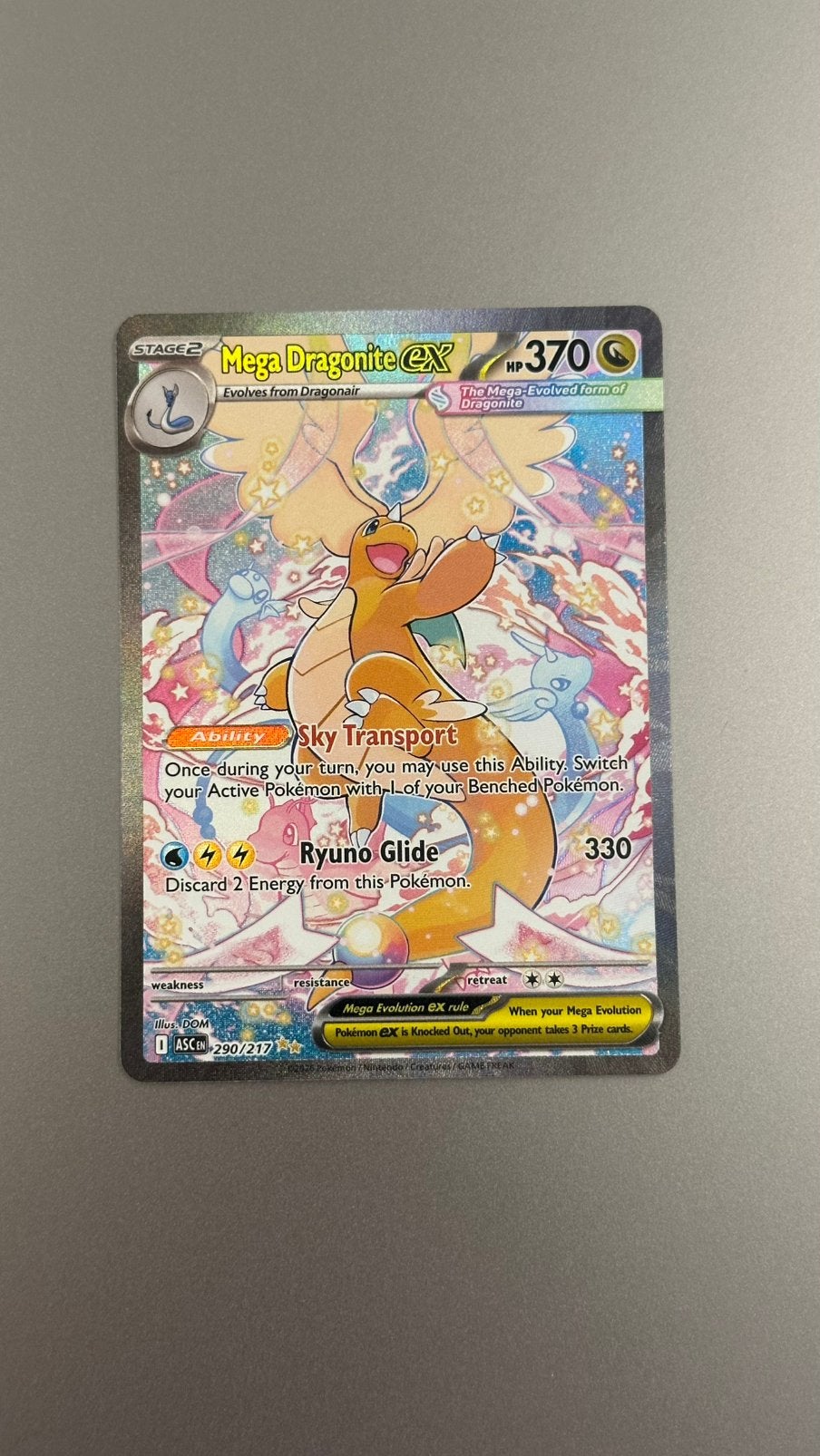 Mega Dragonite EX - Super Clean - Ascended Heroes Pokemon, Ophalen of Verzenden, Zo goed als nieuw