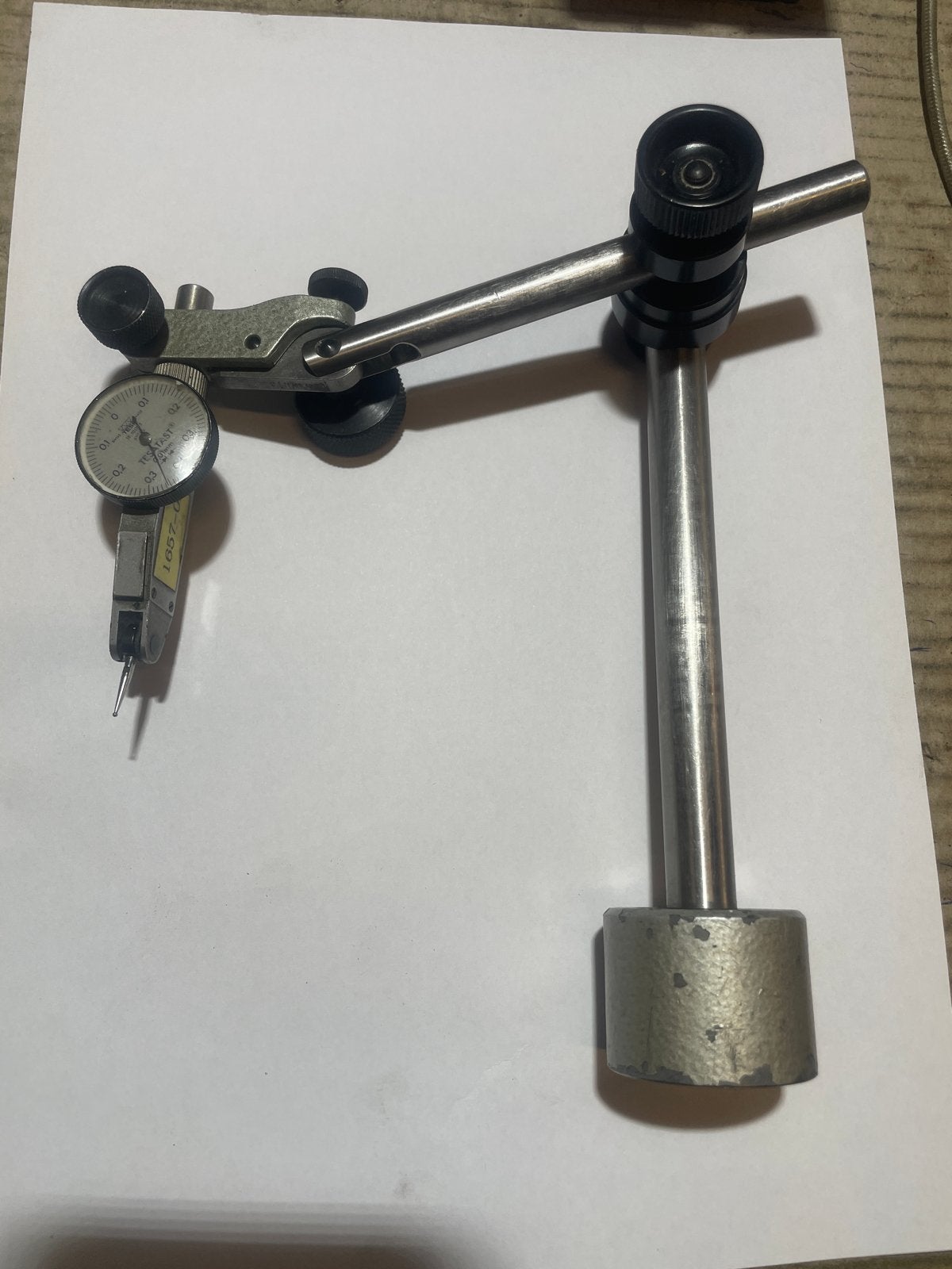 TESATAST Meetklok met magnetische voet, Ophalen, Gebruikt, Overige typen, Overige merken