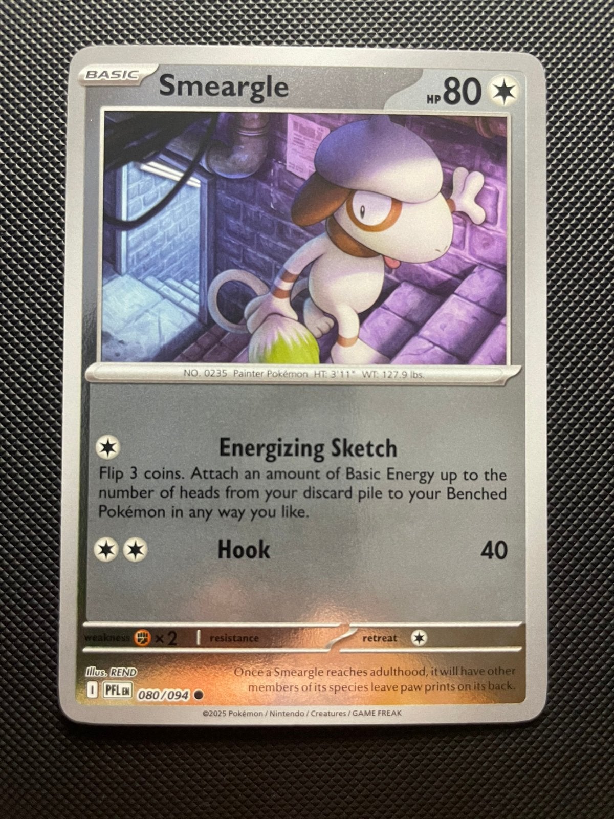Smeargle 080/094 Reverse Holo Phantasmal Flames Packfresh, Ophalen of Verzenden, Zo goed als nieuw