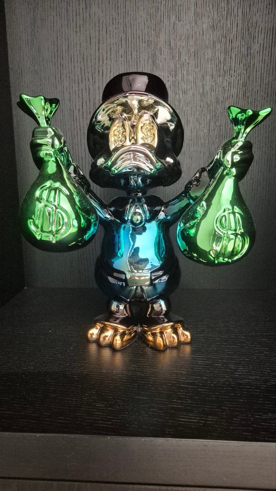 Dagobert Duck pop art beeld, Ophalen of Verzenden, Nieuw, Beeldje of Figuurtje