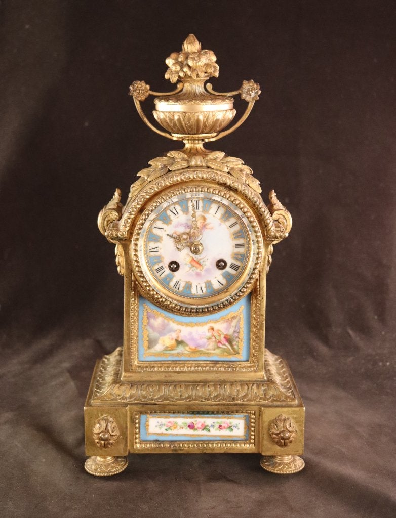 Antieke Franse pendule uit Parijs, Ophalen of Verzenden