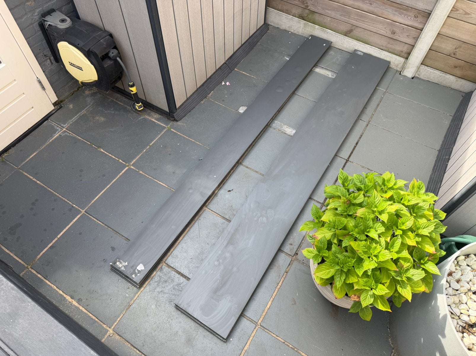 12 x Trespastroken NIEUW Antraciet HPL Compactplaten Trespa, Ophalen, Nieuw